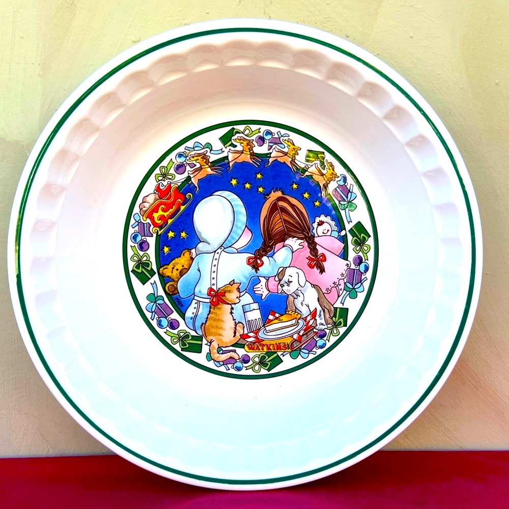 Country kids Collectors Recipe Plate